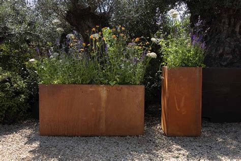 corten steel vegetable box 3 x 7 cost|corten planter box sizes.